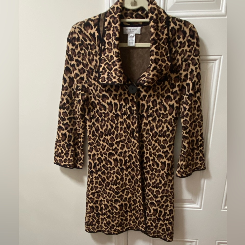 Leopard print cardigan